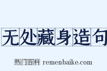 无处藏身造句是什么意思的图片